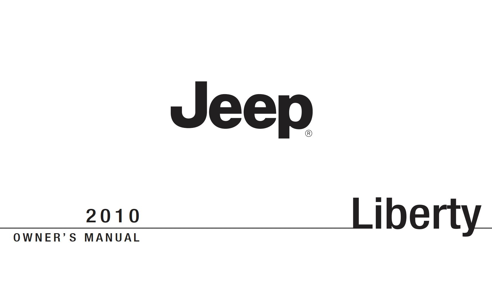 2010 jeep liberty owner manual