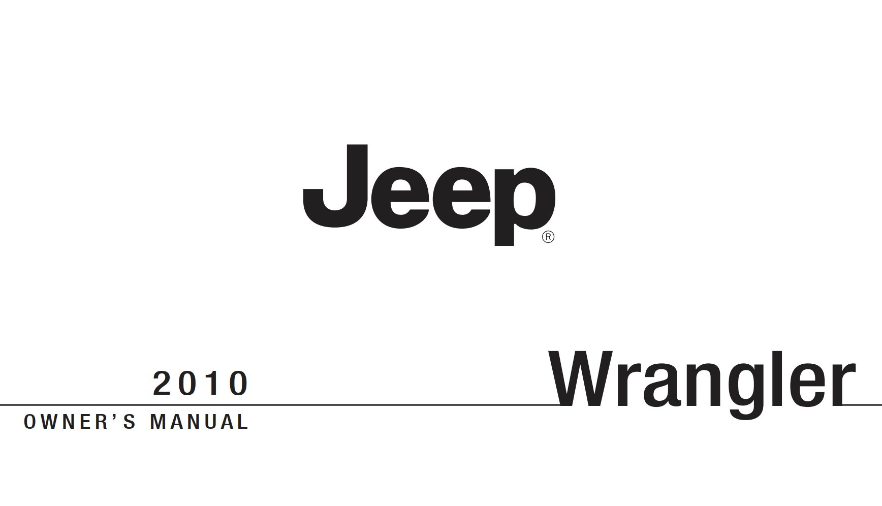 2010 jeep wrangler owner manual