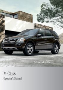 2010 mercedes benz m class owner's manual