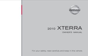 2010 nissan xterra owner's manual