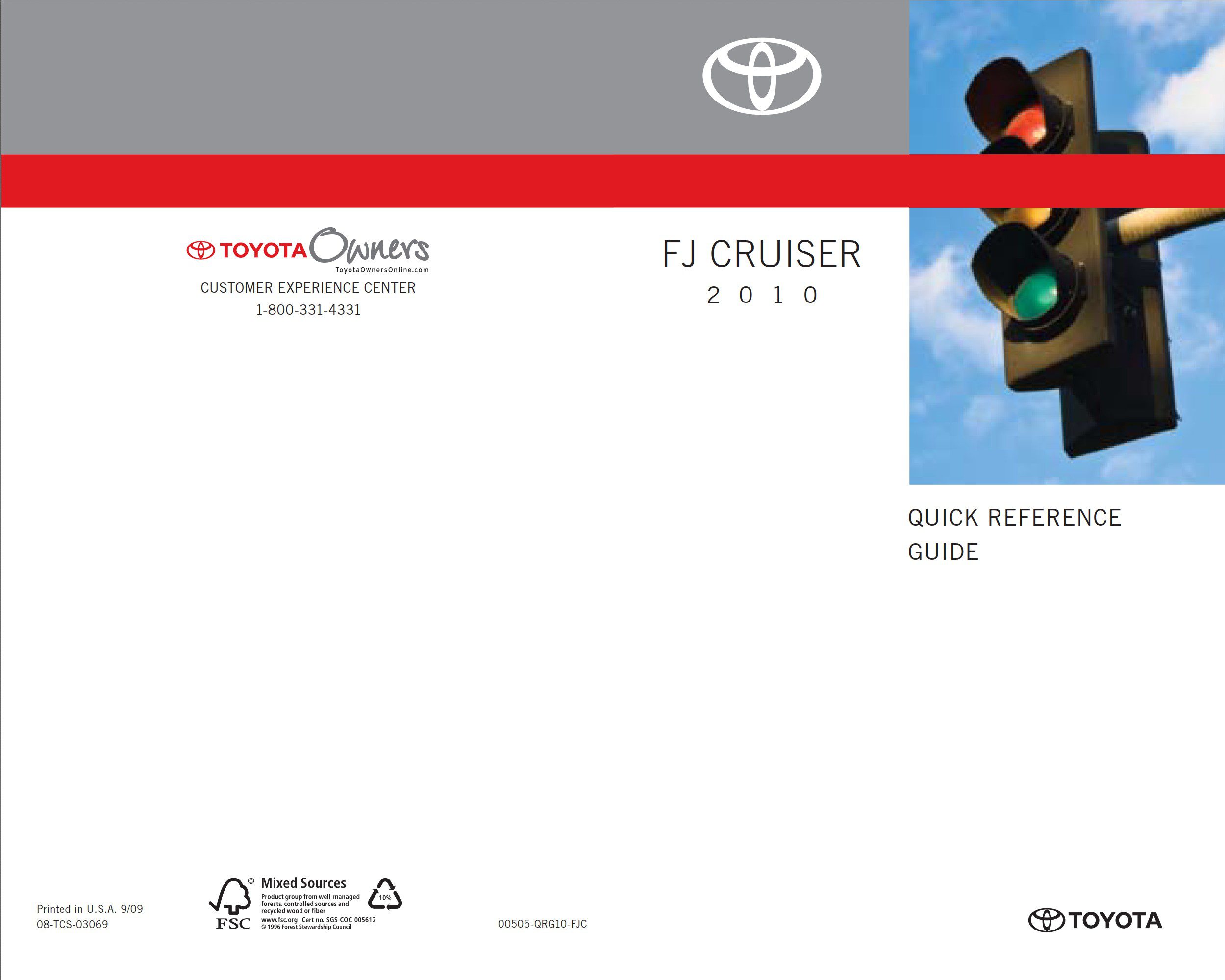 2010 toyota fj cruiser owner's manual