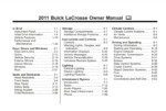 2011 buick lacrosse owner's manual