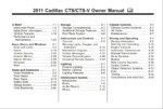 2011 cadillac cts owner's manual