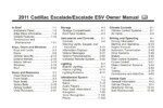 2011 cadillac escalade esv owner's manual