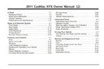 2011 cadillac sts owner's manual