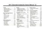 2011 chevrolet avalanche owner's manual