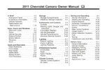 2011 chevrolet camaro owner's manual