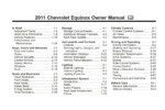 2011 chevrolet equinox owner's manual