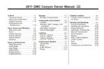 2011 gmc canyon owner's manual