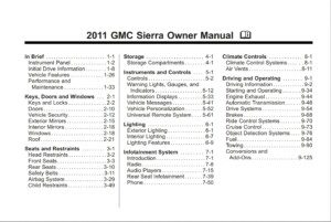 2011 gmc sierra owner's manual