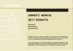 2011 hyundai sonata owner's manual