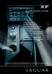 2011 jaguar xf owner's manual