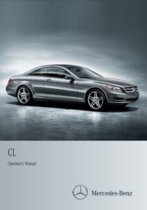 2011 mercedes benz cl class owner's manual