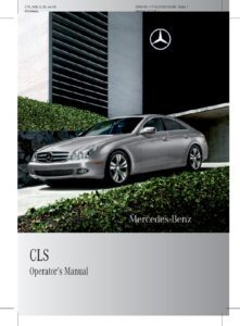 2011 mercedes benz cls owner's manual