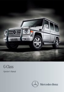 2011 mercedes benz g class owner's manual