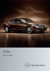 2011 mercedes benz s class owner's manual