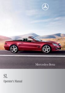 2011 mercedes benz sl class owner's manual