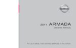 2011 nissan armada owner's manual