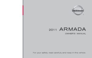 2011 nissan armada owner's manual