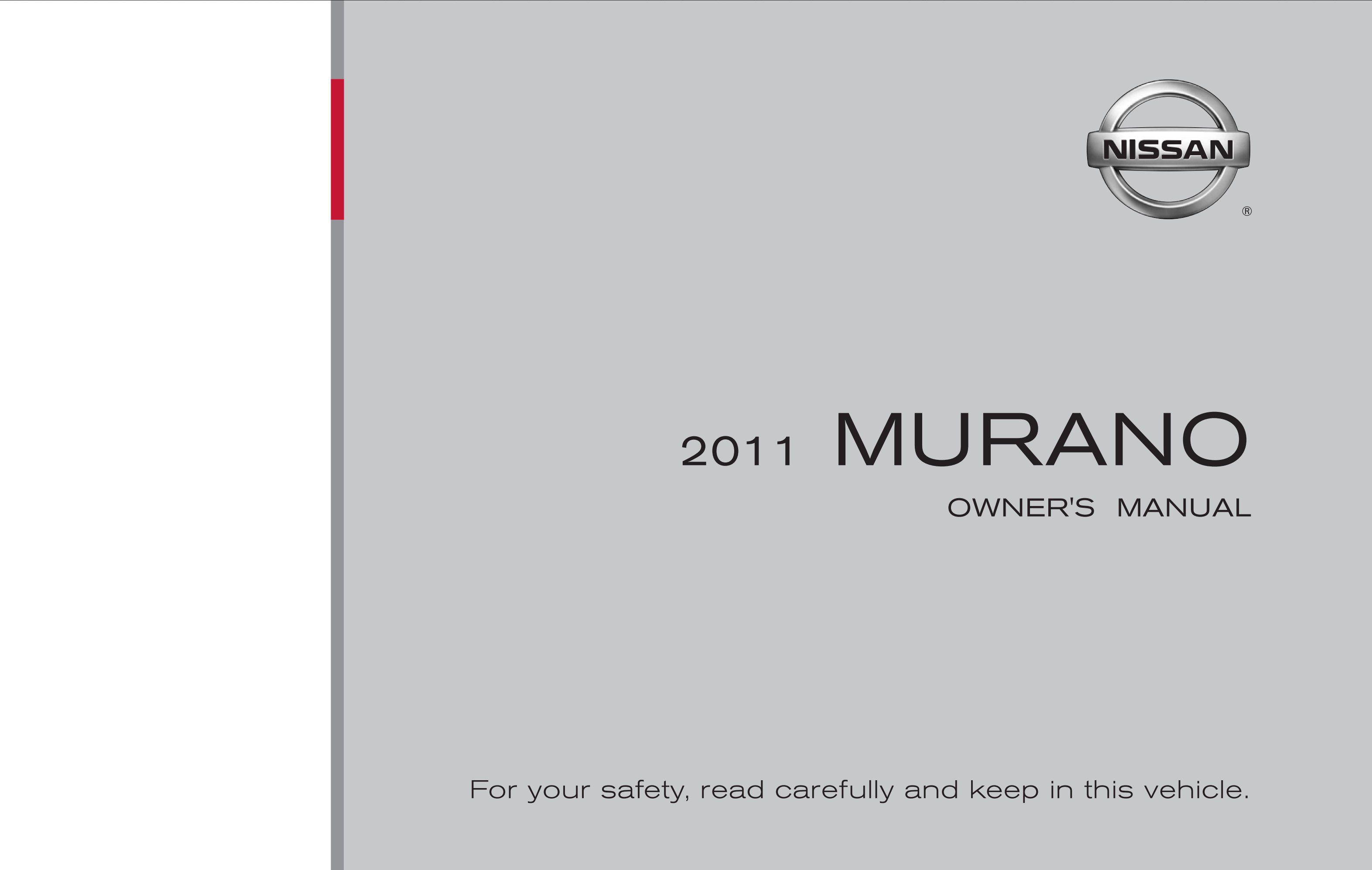 2011 nissan murano owner's manual