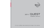 2011 nissan quest owner's manual