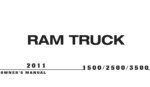 2011 ram truck 1500 2500 3500 owner manual