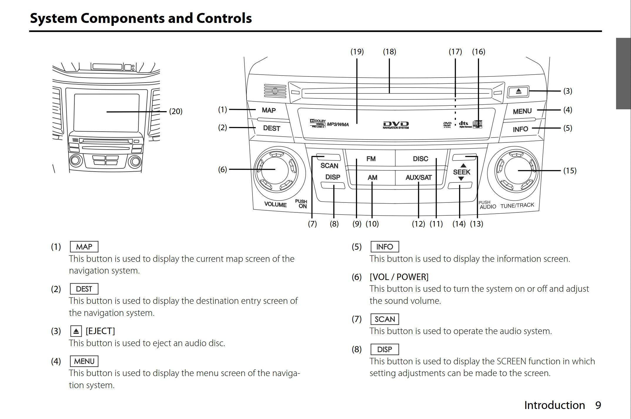 2011 subaru legacy and outback navigation system owner's manual