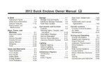 2012 buick enclave owner's manual