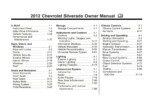 2012 chevrolet silverado owner's manual