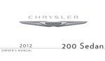 2012 chrysler 200 sedan owner manual