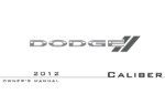 2012 dodge caliber owner manual