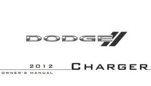 2012 dodge charger owner manual