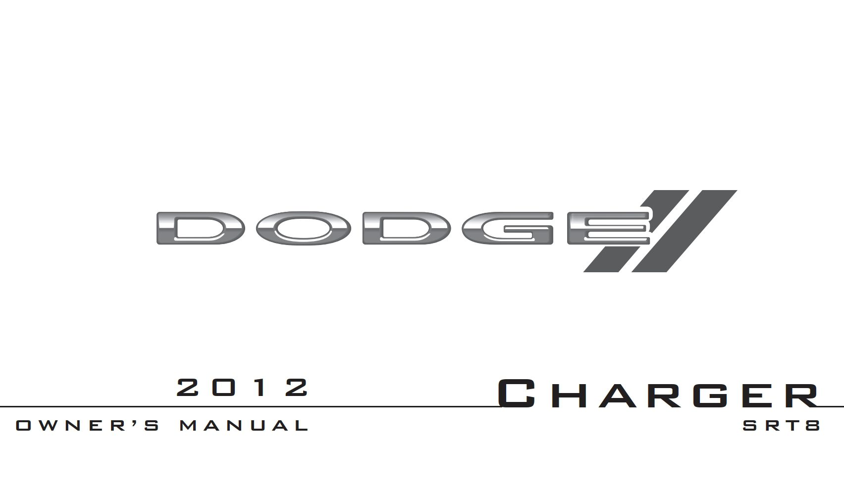 2012 dodge charger srt8 owner manual