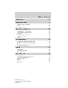 2012 ford fusion owner’s manual