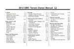 2012 gmc terrain owner's manual