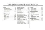 2012 gmc yukon owner's manual