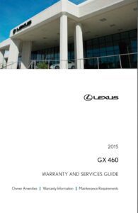 2012 lexus gx460 owner's manual