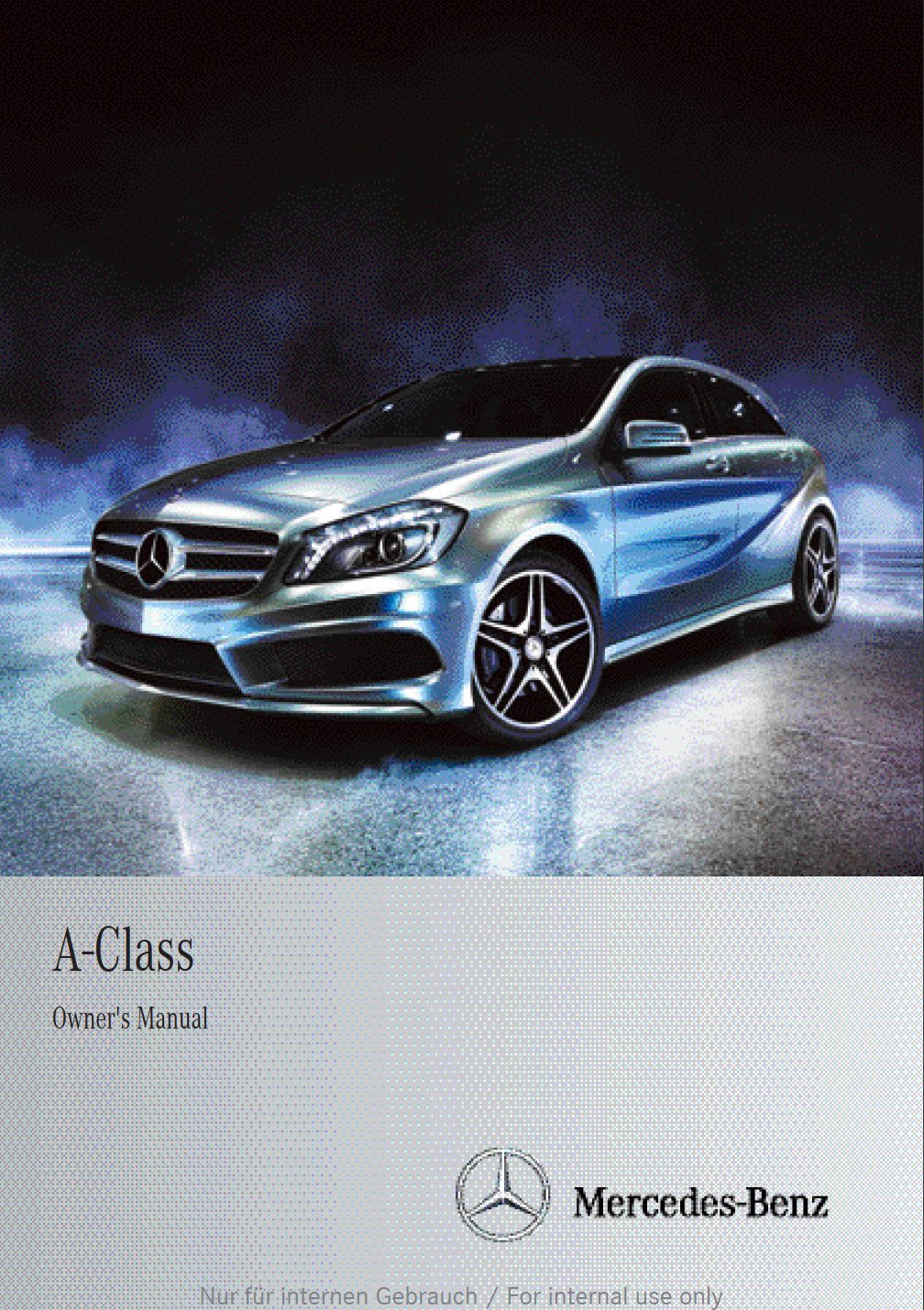 2012 mercedes benz a class owner's manual