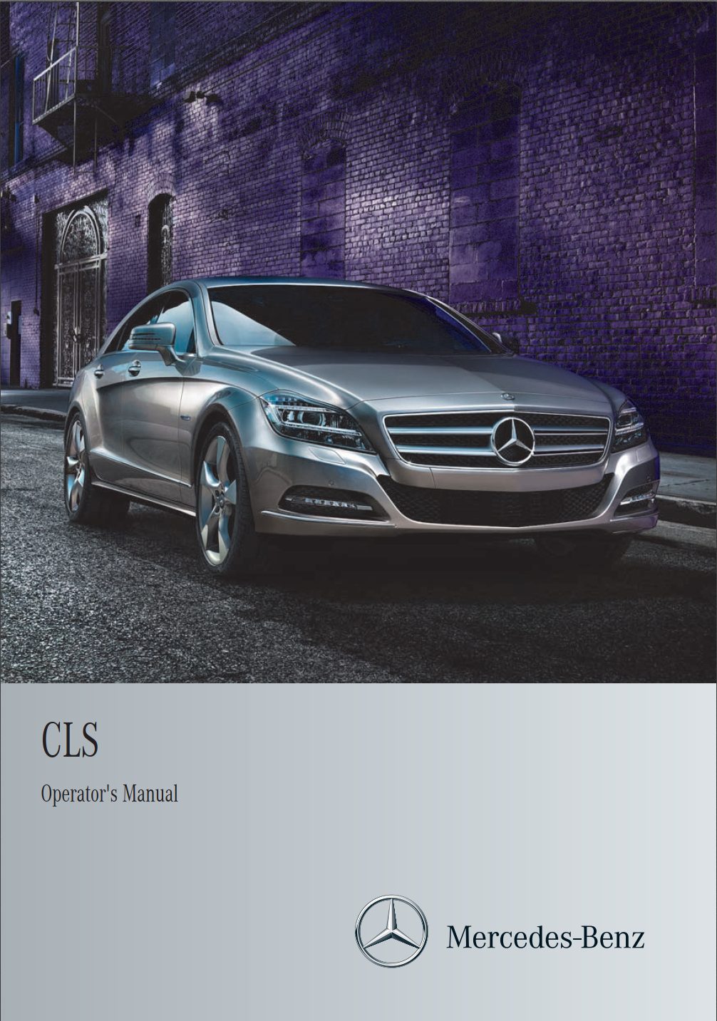 2012 mercedes benz cls owner's manual