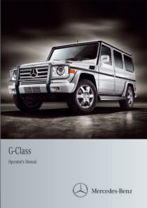 2012 mercedes benz g class owner's manual