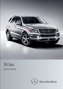 2012 mercedes benz m class owner's manual