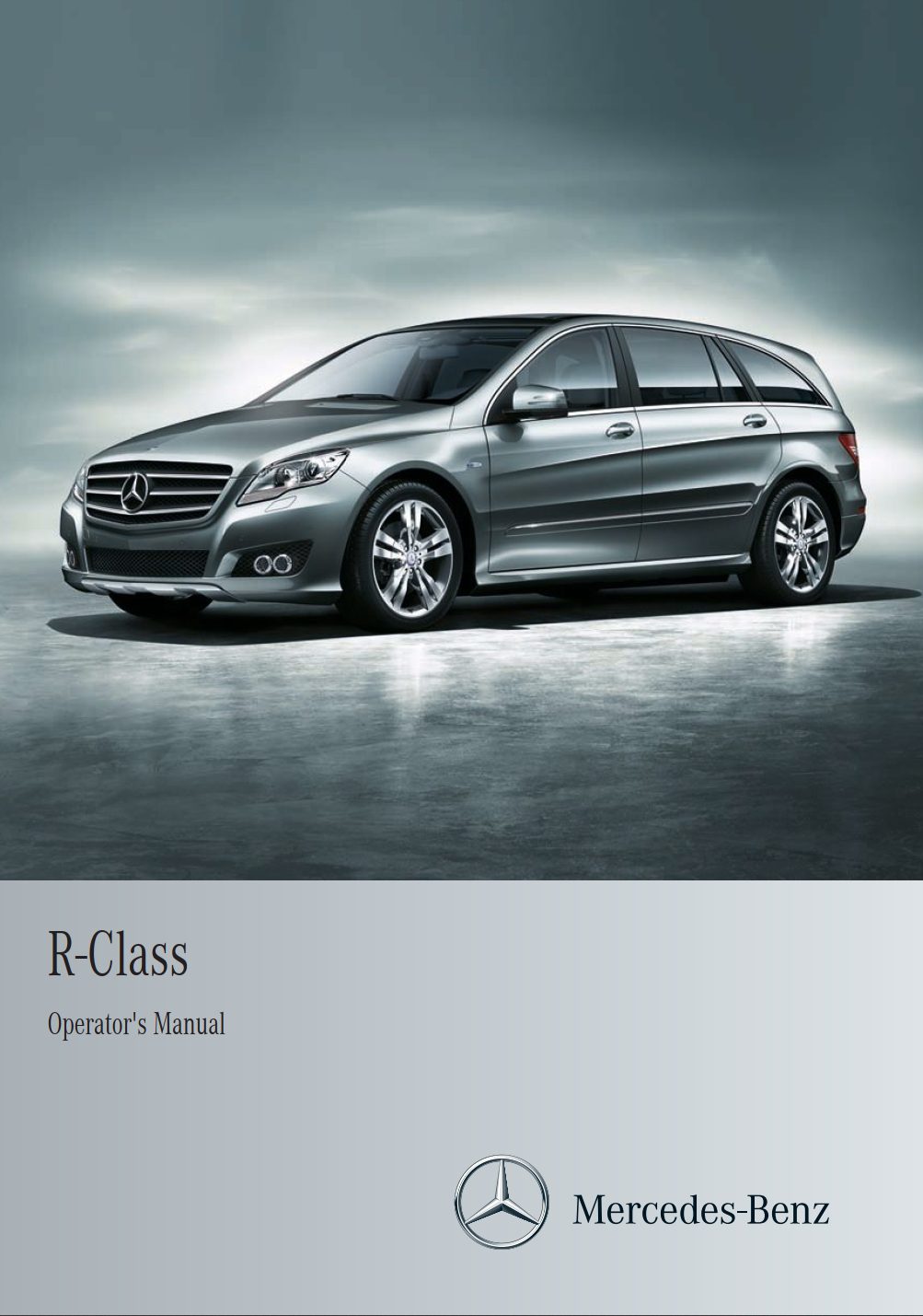 2012 mercedes benz r class owner's manual