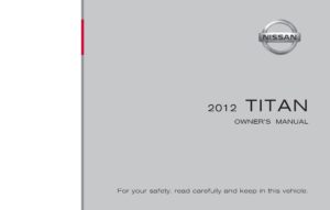 2012 nissan titan owner's manual