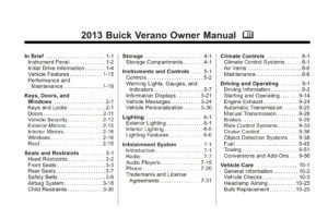 2013 buick verano owner's manual