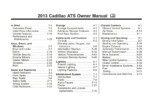 2013 cadillac ats owner's manual