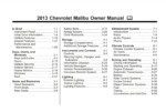 2013 chevrolet malibu owner's manual