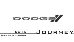 2013 dodge journey owner manual