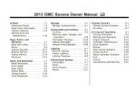 2013 gmc savana owner's manual