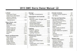 2013 gmc sierra owner's manual