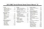 2013 gmc terrain owner's manual